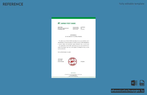 Japan Post Bank Referenzbeispiel Vorschau